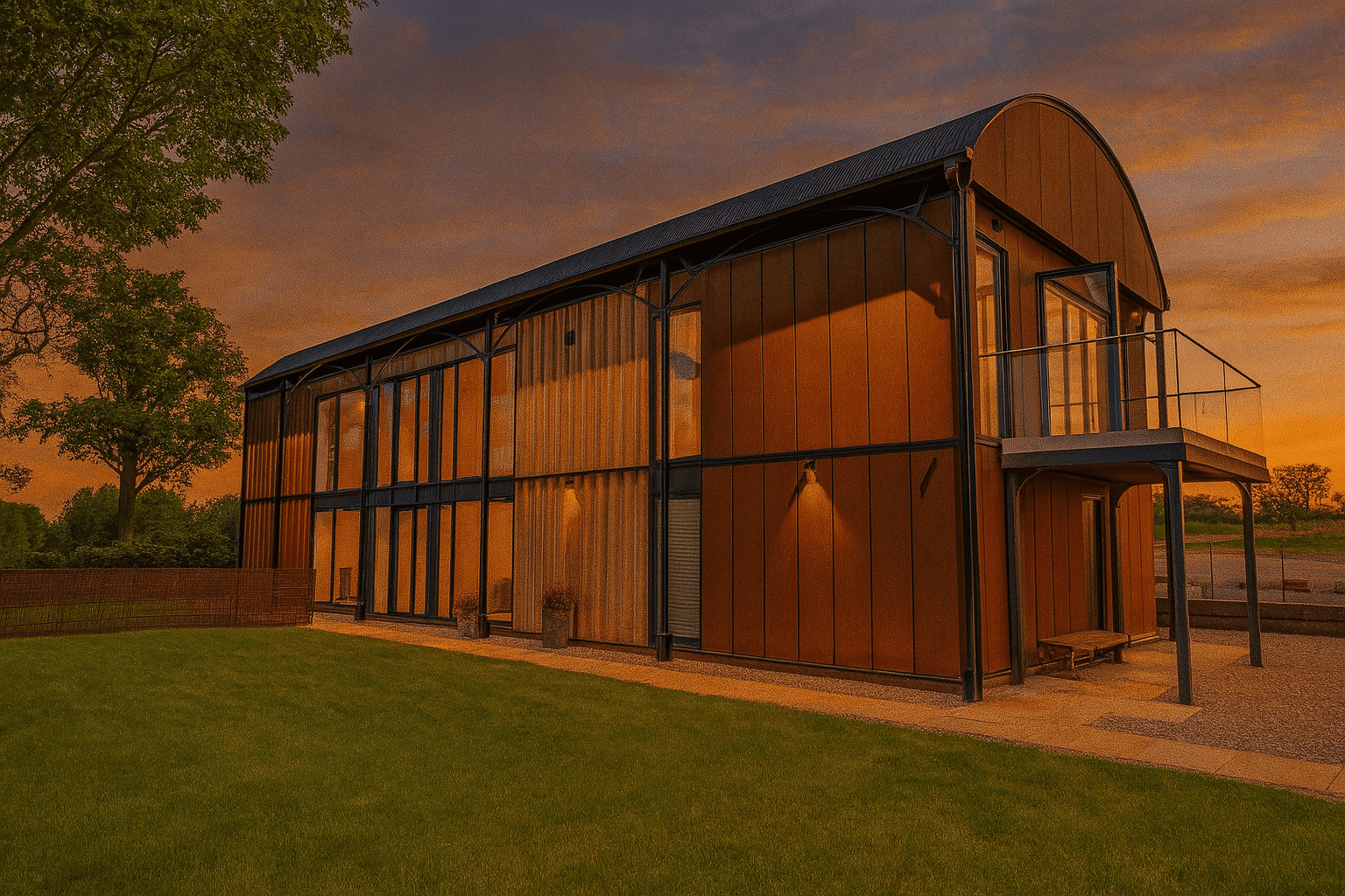 Completed barn conversion by Thomas Studio, Herefordshire