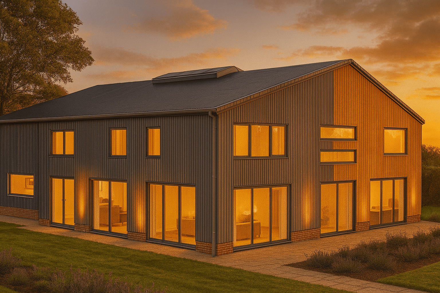 Portal framed barn conversion under class Q