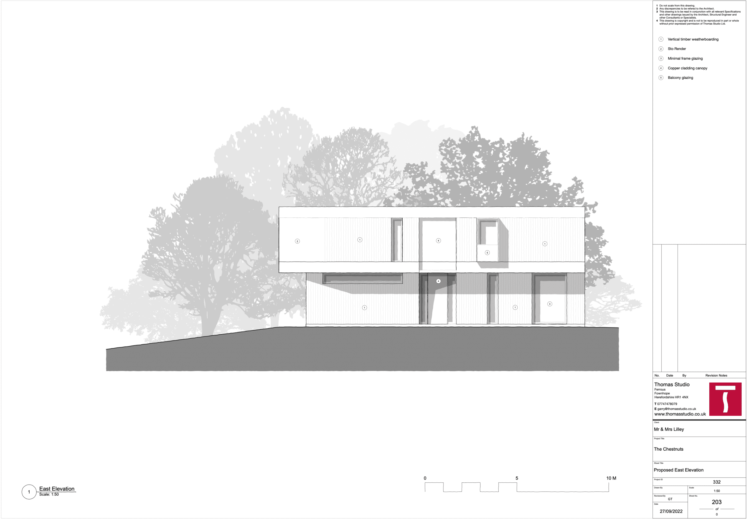 Chestnuts East Elevation