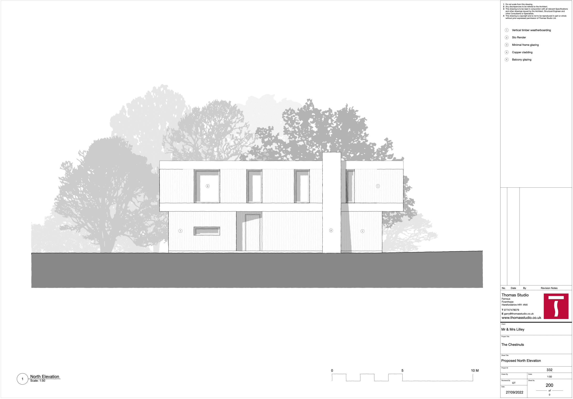 Chestnuts North Elevation