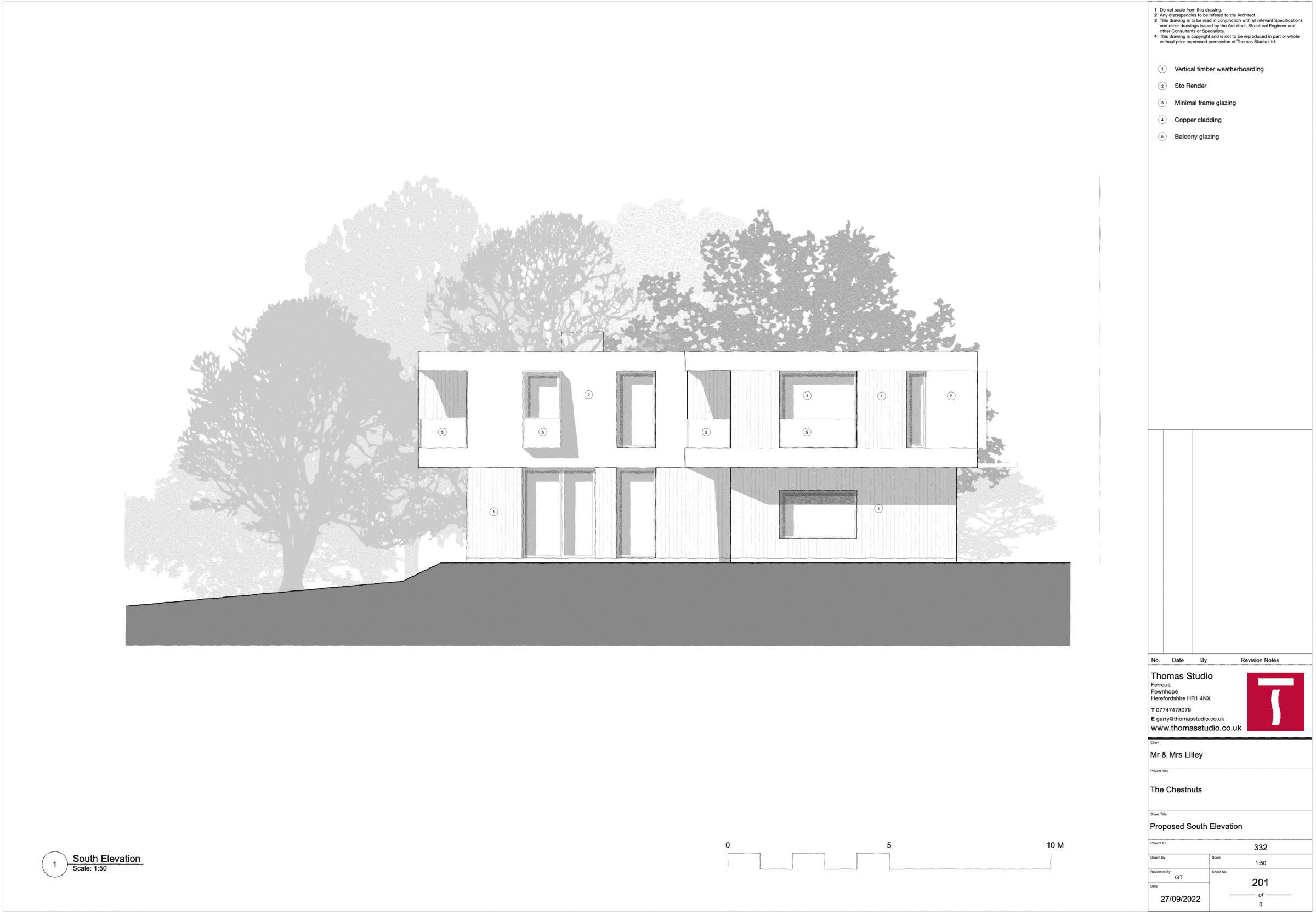 Chestnuts South Elevation
