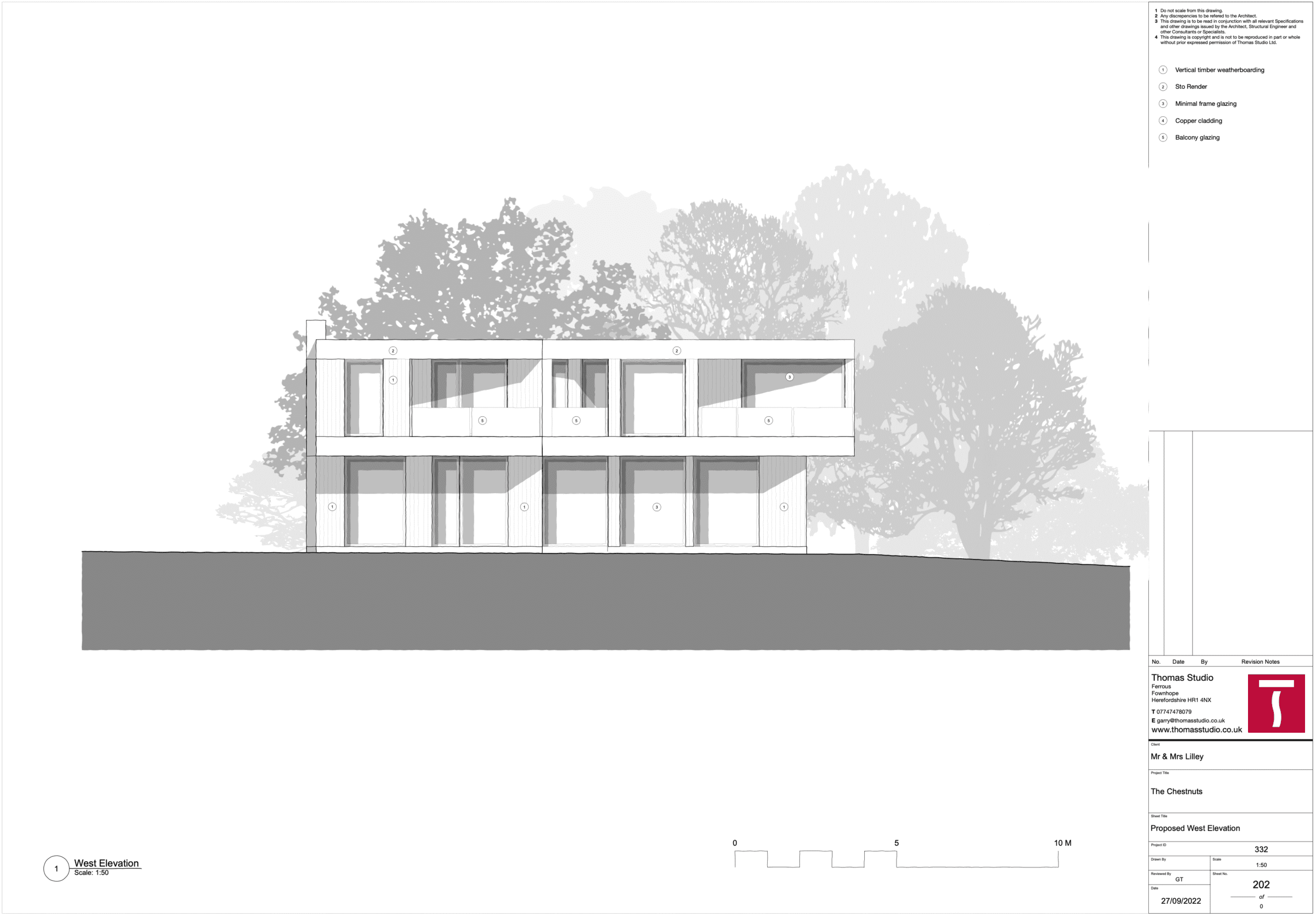Chestnuts West Elevation